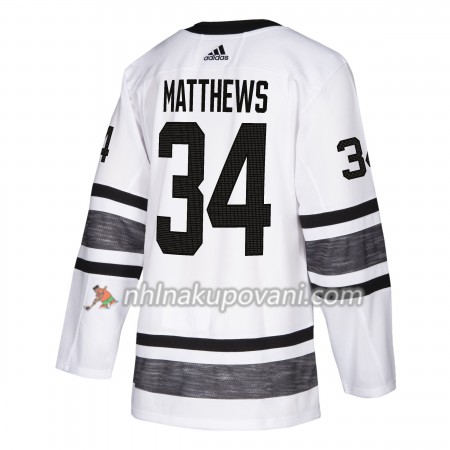Toronto Maple Leafs Dresy Auston Matthews 34 Bílá 2019 NHL All-Star Adidas Authentic - Pánské
